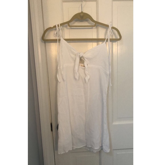 LA Hearts White Front Tie Dress - Picture 2 of 5